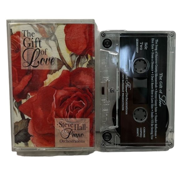 Steve Hall The Gift of Love Cassette Tape Piano Orchestrations 1995 - Picture 1 of 4